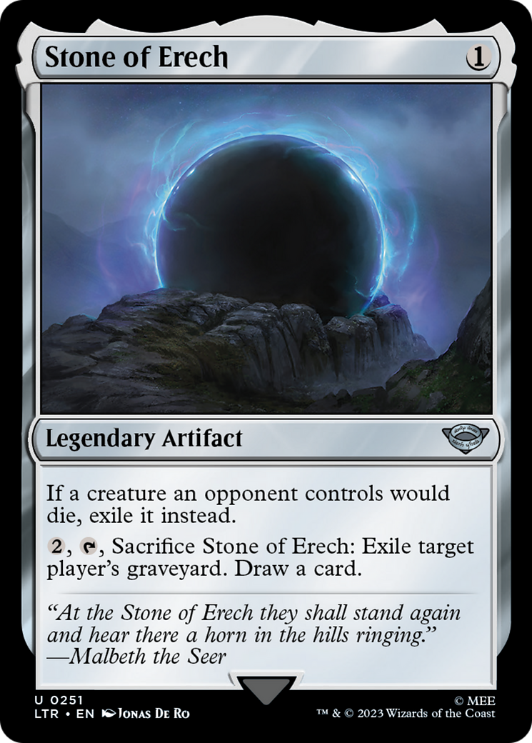 Stone of Erech (LTR-251) - The Lord of the Rings: Tales of Middle-earth Foil - Premium MTG Single from Wizards of the Coast - Just $0.30! Shop now at Game Crave Tournament Store