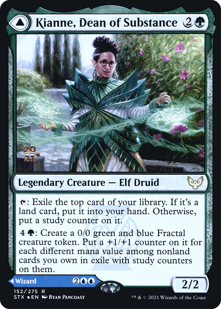 Kianne, Dean of Substance // Imbraham, Dean of Theory (PSTX-152S) - Strixhaven: School of Mages Promos Foil - Premium MTG Single from Wizards of the Coast - Just $0.08! Shop now at Game Crave Tournament Store
