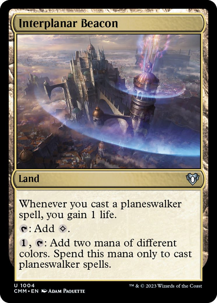 Interplanar Beacon (CMM-1004) - Commander Masters - Premium MTG Single from Wizards of the Coast - Just $0.08! Shop now at Game Crave Tournament Store