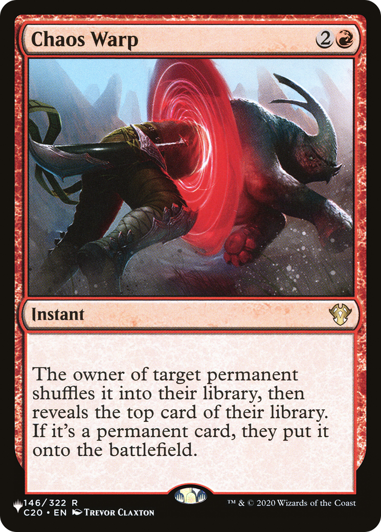 Chaos Warp (PHED-019) - Heads I Win, Tails You Lose - Premium MTG Single from Wizards of the Coast - Just $0.18! Shop now at Game Crave Tournament Store