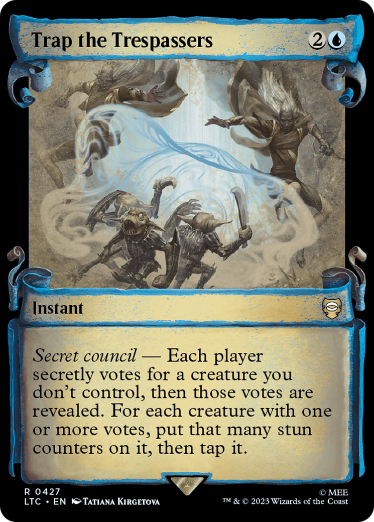 Trap the Trespassers (LTC-427) - Tales of Middle-earth Commander: (Showcase) - Premium MTG Single from Wizards of the Coast - Just $0.08! Shop now at Game Crave Tournament Store