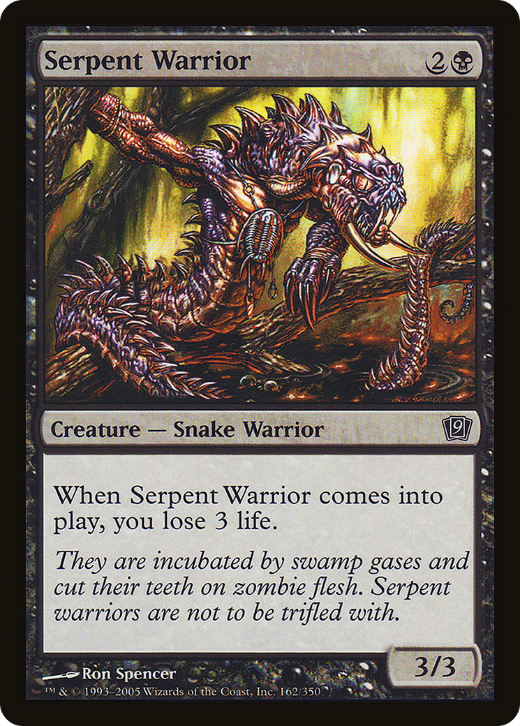 Serpent Warrior (9ED-162★) - Ninth Edition Foil - Premium MTG Single from Wizards of the Coast - Just $0.08! Shop now at Game Crave Tournament Store