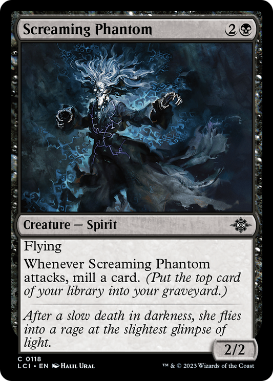 Screaming Phantom (LCI-118) - The Lost Caverns of Ixalan - Premium MTG Single from Wizards of the Coast - Just $0.08! Shop now at Game Crave Tournament Store