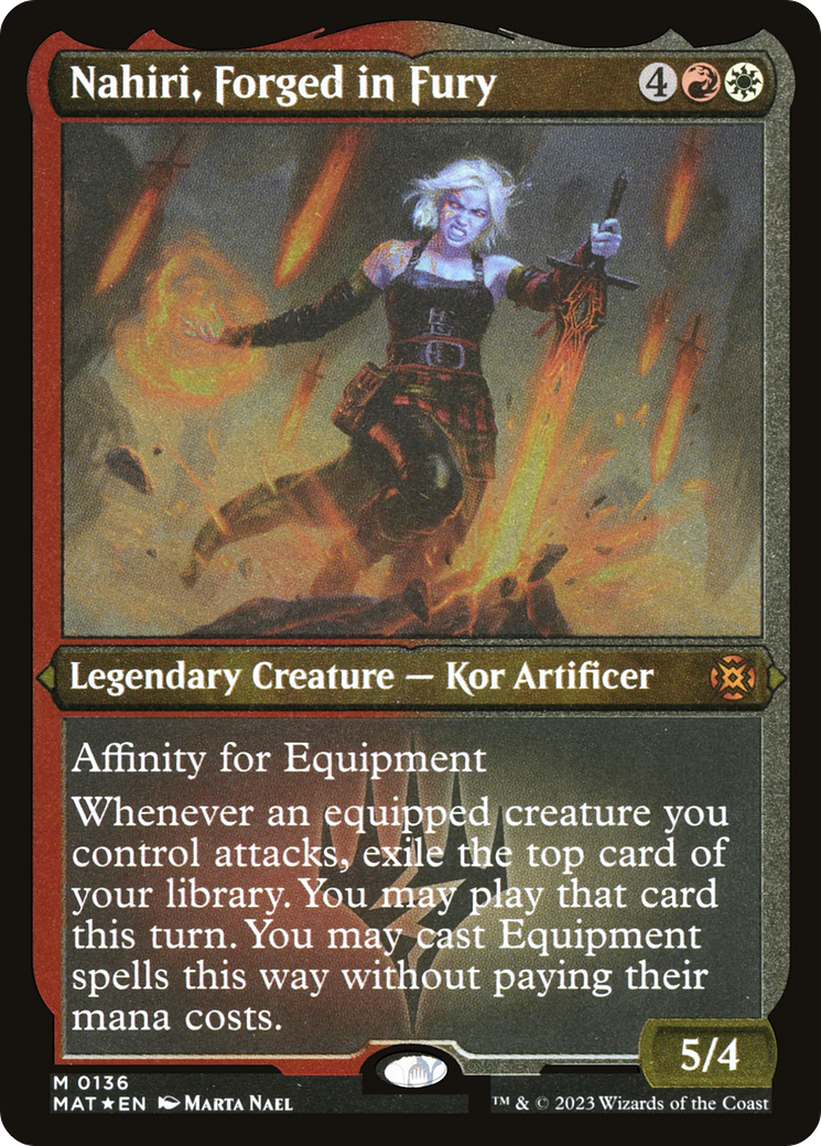 Nahiri, Forged in Fury (MAT-136) - March of the Machine: The Aftermath Etched Foil - Premium MTG Single from Wizards of the Coast - Just $5.93! Shop now at Game Crave Tournament Store