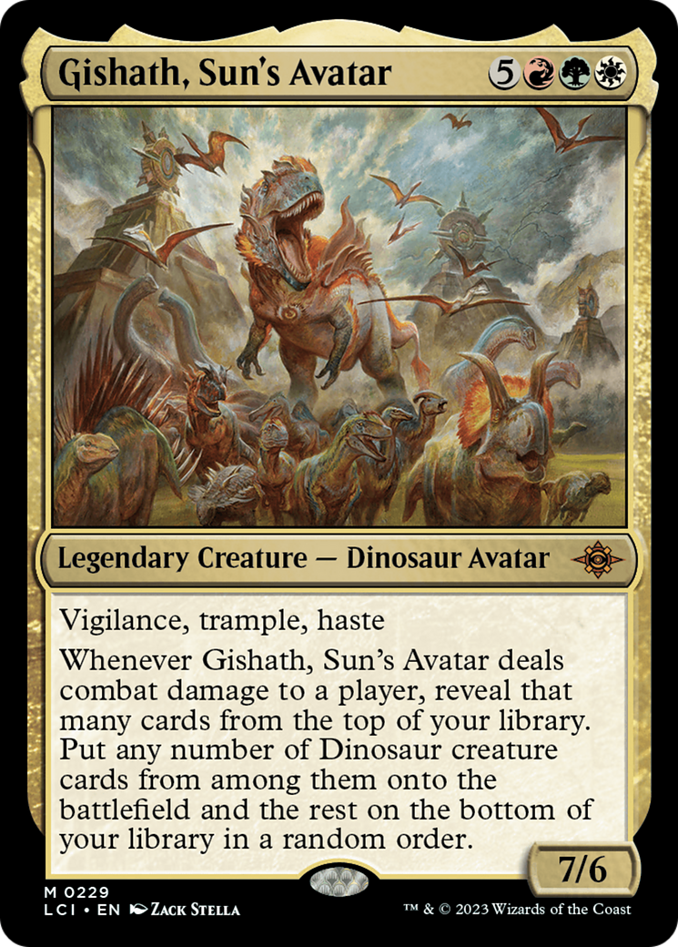 Gishath, Sun's Avatar (LCI-229) - The Lost Caverns of Ixalan - Premium MTG Single from Wizards of the Coast - Just $0.74! Shop now at Game Crave Tournament Store
