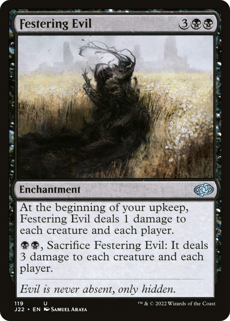 Festering Evil (J22-119) - Jumpstart 2022 - Premium MTG Single from Wizards of the Coast - Just $0.08! Shop now at Game Crave Tournament Store
