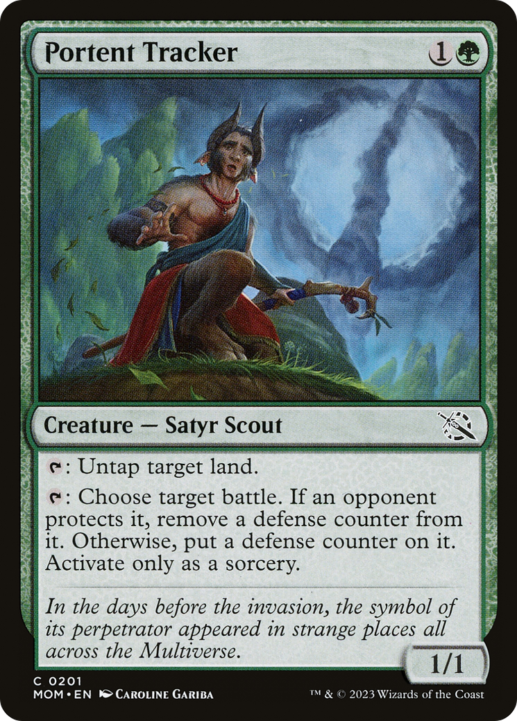 Portent Tracker (MOM-201) - March of the Machine - Premium MTG Single from Wizards of the Coast - Just $0.08! Shop now at Game Crave Tournament Store