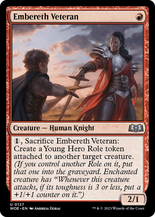 Embereth Veteran (WOE-127) - Wilds of Eldraine - Premium MTG Single from Wizards of the Coast - Just $0.25! Shop now at Game Crave Tournament Store