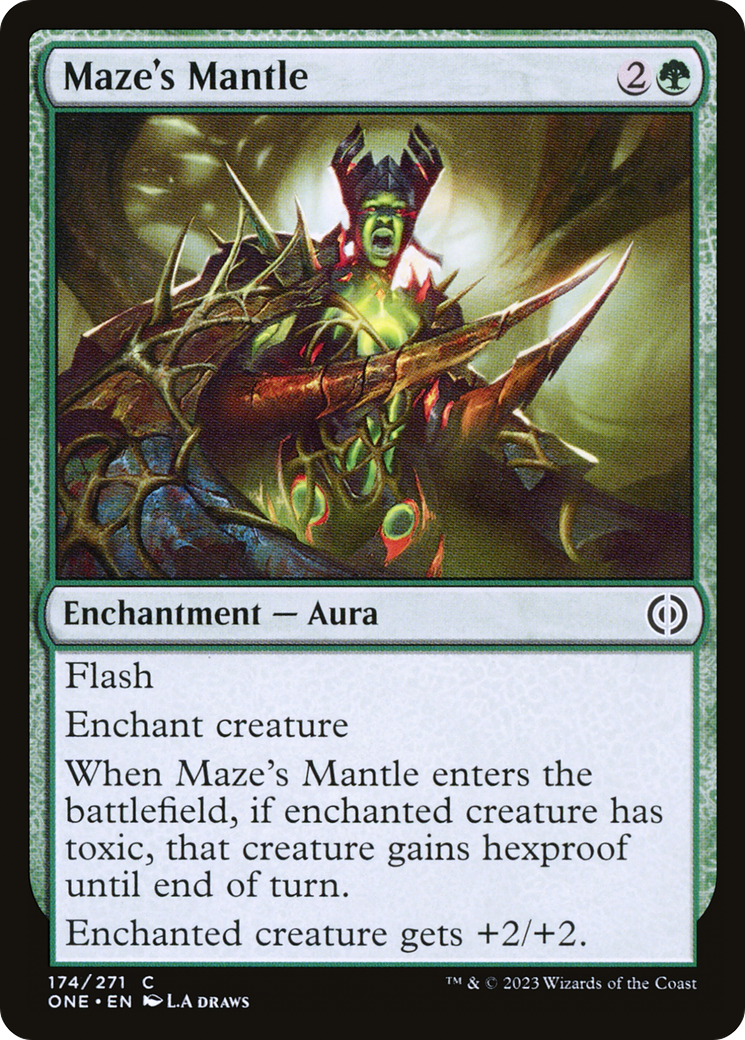 Maze's Mantle (ONE-174) - Phyrexia: All Will Be One - Premium MTG Single from Wizards of the Coast - Just $0.25! Shop now at Game Crave Tournament Store