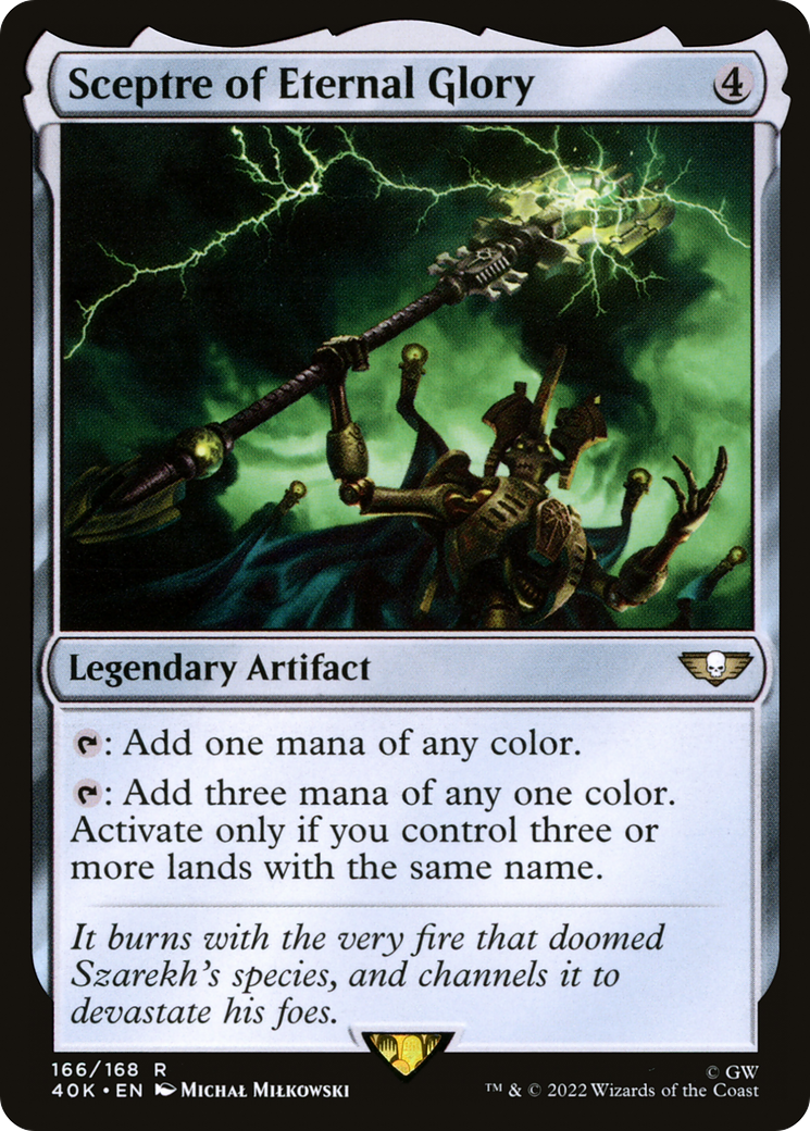 Sceptre of Eternal Glory (40K-166) - Warhammer 40,000 Commander - Premium MTG Single from Wizards of the Coast - Just $11.43! Shop now at Game Crave Tournament Store