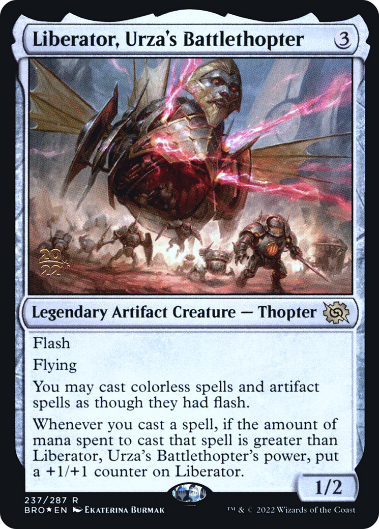Liberator, Urza's Battlethopter (PBRO-237S) - The Brothers' War Promos Foil - Premium MTG Single from Wizards of the Coast - Just $1.77! Shop now at Game Crave Tournament Store