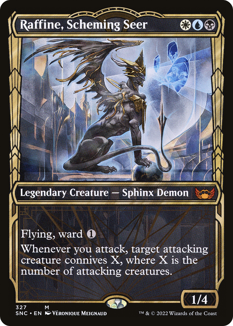 Raffine, Scheming Seer (SNC-327) - Streets of New Capenna: (Showcase) - Premium MTG Single from Wizards of the Coast - Just $4.14! Shop now at Game Crave Tournament Store