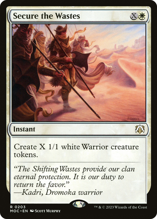 Secure the Wastes (MOC-203) - March of the Machine Commander - Premium MTG Single from Wizards of the Coast - Just $0.66! Shop now at Game Crave Tournament Store