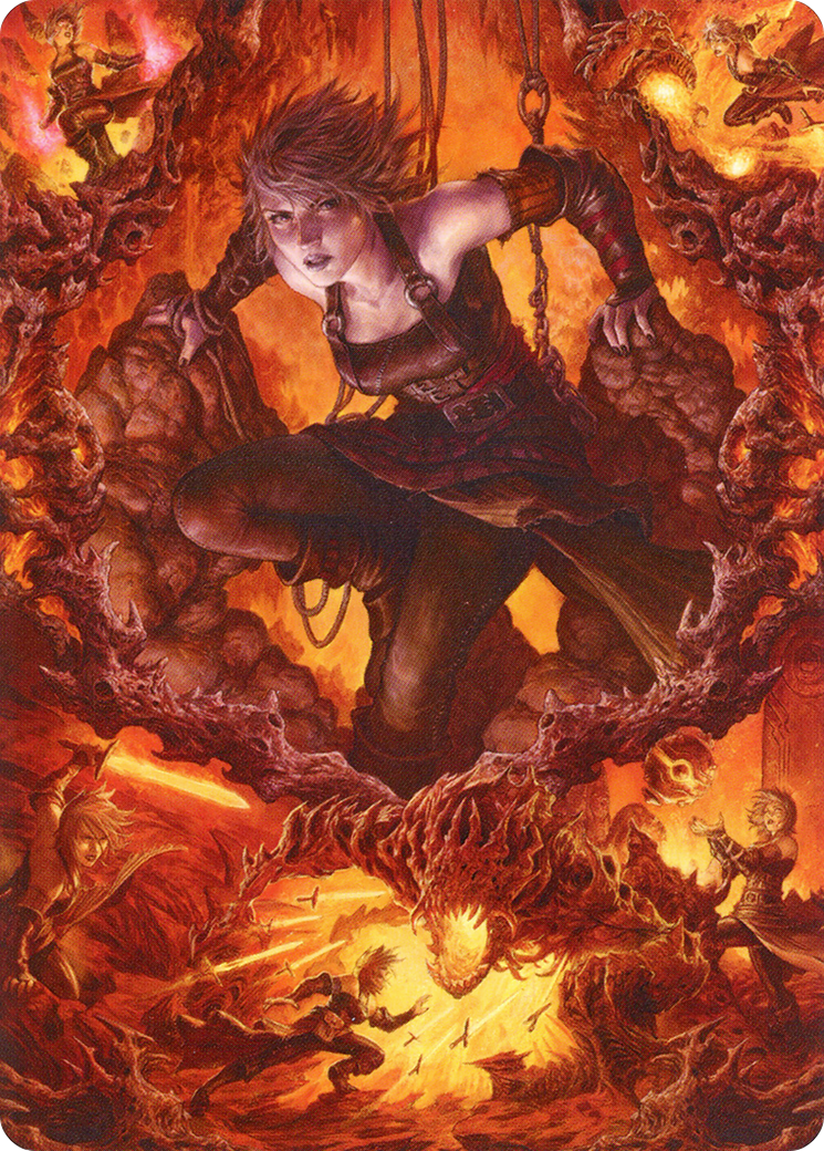 Nahiri, Heir of the Ancients // Nahiri, Heir of the Ancients (AZNR-004) - Zendikar Rising Art Series (Borderless) Foil - Premium MTG Single from Wizards of the Coast - Just $0! Shop now at Game Crave Tournament Store