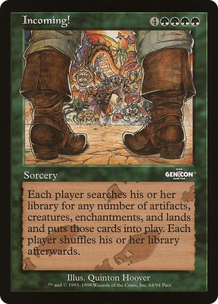 Incoming! (O90P-010) - Oversized 90's Promos - Premium MTG Single from Wizards of the Coast - Just $0! Shop now at Game Crave Tournament Store