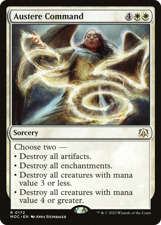 Austere Command (MOC-172) - March of the Machine Commander - Premium MTG Single from Wizards of the Coast - Just $0.14! Shop now at Game Crave Tournament Store