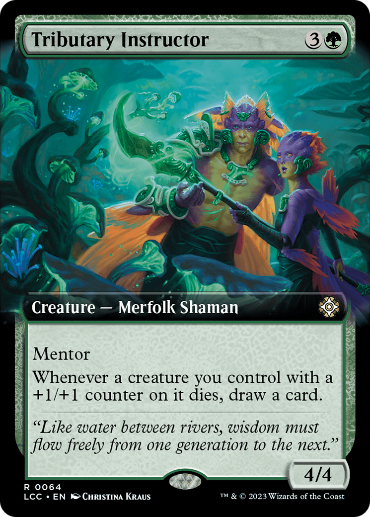 Tributary Instructor (LCC-064) - The Lost Caverns of Ixalan Commander: (Extended Art) Foil - Premium MTG Single from Wizards of the Coast - Just $0.08! Shop now at Game Crave Tournament Store