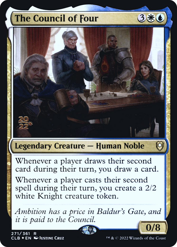 The Council of Four (PCLB-271S) - Battle for Baldur's Gate Promos Foil - Premium MTG Single from Wizards of the Coast - Just $1.48! Shop now at Game Crave Tournament Store