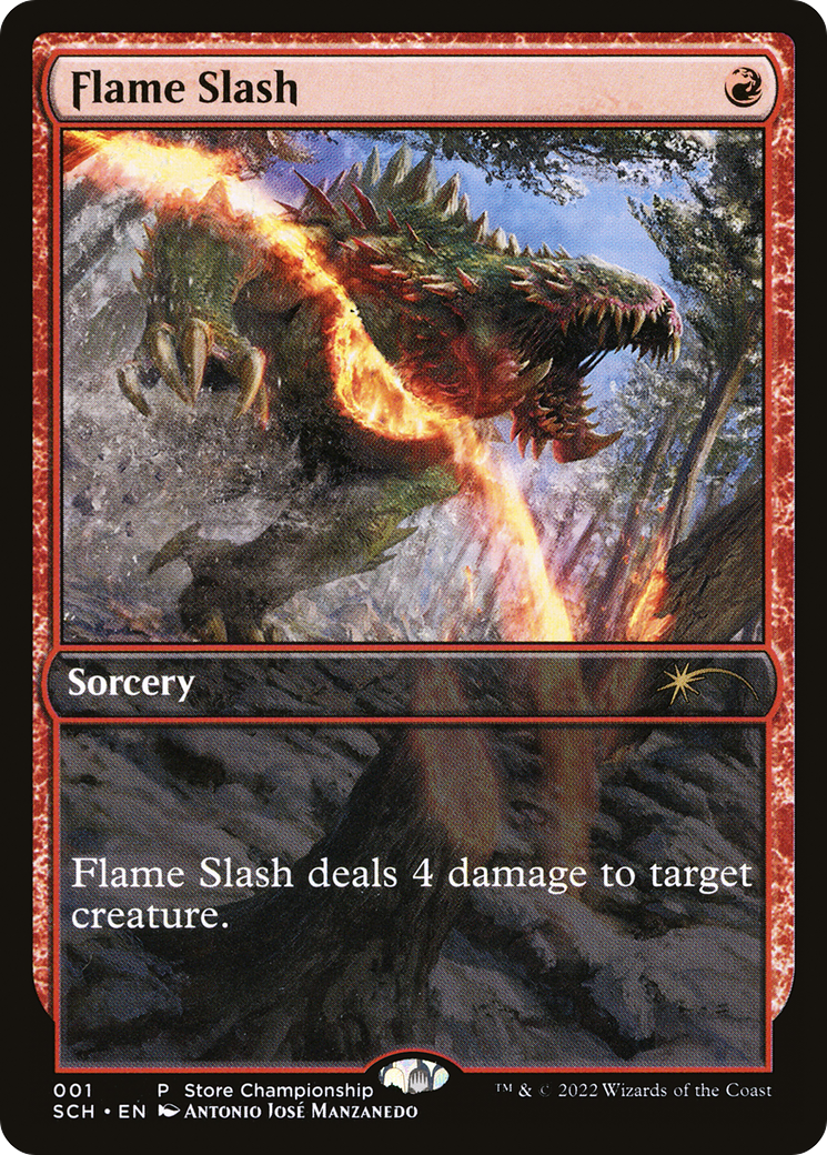 Flame Slash (SCH-001) - Store Championships - Premium MTG Single from Wizards of the Coast - Just $0.08! Shop now at Game Crave Tournament Store