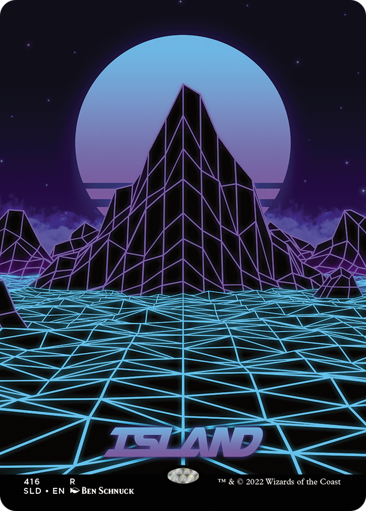 Island (SLD-416) - Secret Lair Drop (Borderless) - Premium MTG Single from Wizards of the Coast - Just $2.90! Shop now at Game Crave Tournament Store