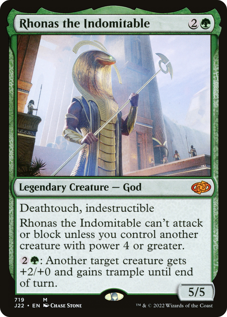 Rhonas the Indomitable (J22-719) - Jumpstart 2022 - Premium MTG Single from Wizards of the Coast - Just $1.09! Shop now at Game Crave Tournament Store