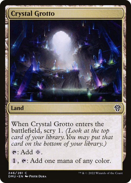 Crystal Grotto (DMU-246) - Dominaria United - Premium MTG Single from Wizards of the Coast - Just $0.08! Shop now at Game Crave Tournament Store