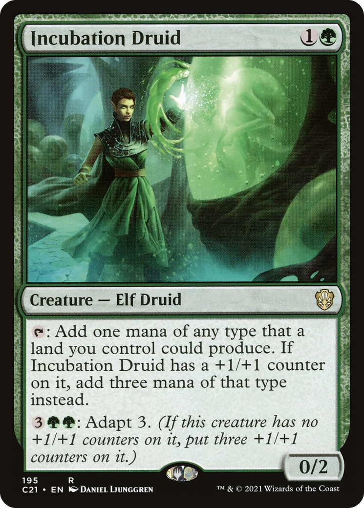 Incubation Druid (C21-195) - Commander 2021 - Premium MTG Single from Wizards of the Coast - Just $0.78! Shop now at Game Crave Tournament Store