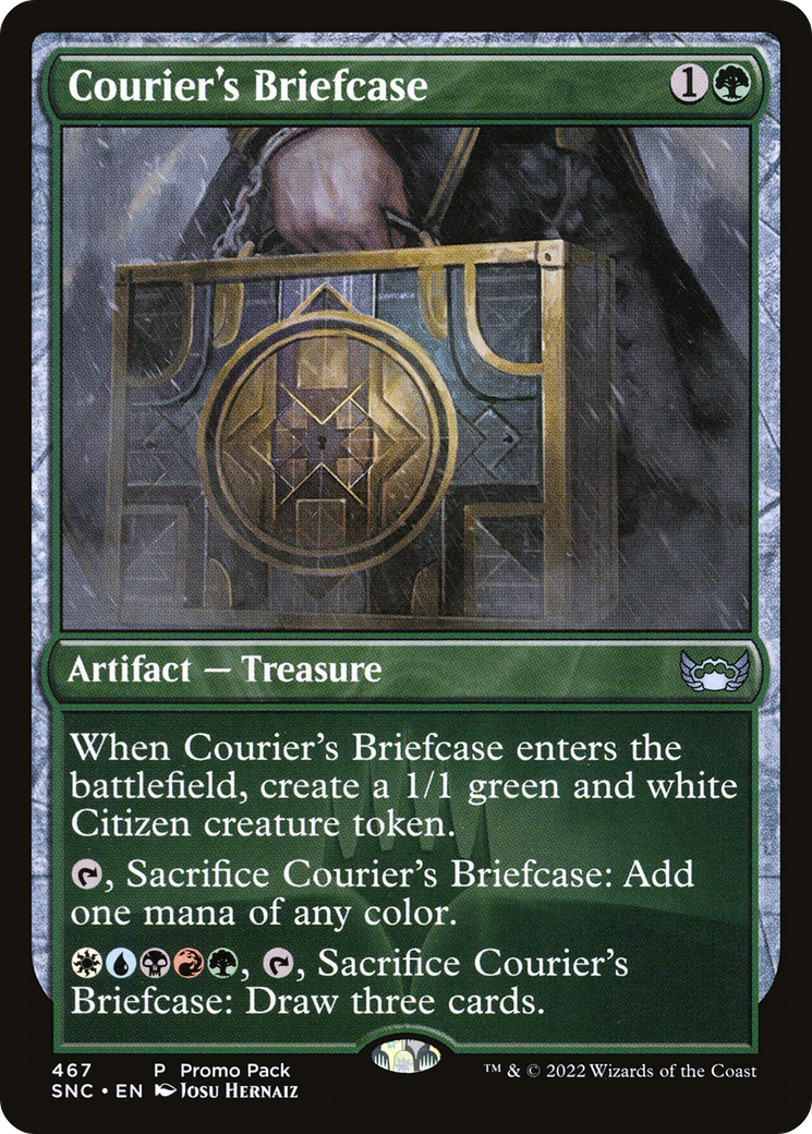 Courier's Briefcase (SNC-467) - Streets of New Capenna Foil - Premium MTG Single from Wizards of the Coast - Just $0.11! Shop now at Game Crave Tournament Store