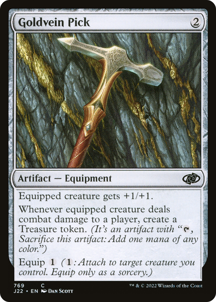 Goldvein Pick (J22-769) - Jumpstart 2022 - Premium MTG Single from Wizards of the Coast - Just $0.25! Shop now at Game Crave Tournament Store