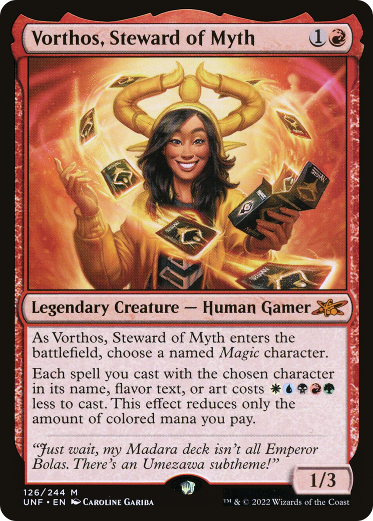 Vorthos, Steward of Myth (UNF-126) - Unfinity Foil - Premium MTG Single from Wizards of the Coast - Just $0.08! Shop now at Game Crave Tournament Store