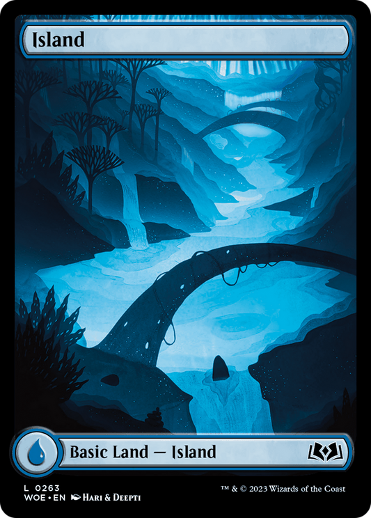 Island (WOE-263) - Wilds of Eldraine: (Full Art) Foil - Premium MTG Single from Wizards of the Coast - Just $0.13! Shop now at Game Crave Tournament Store