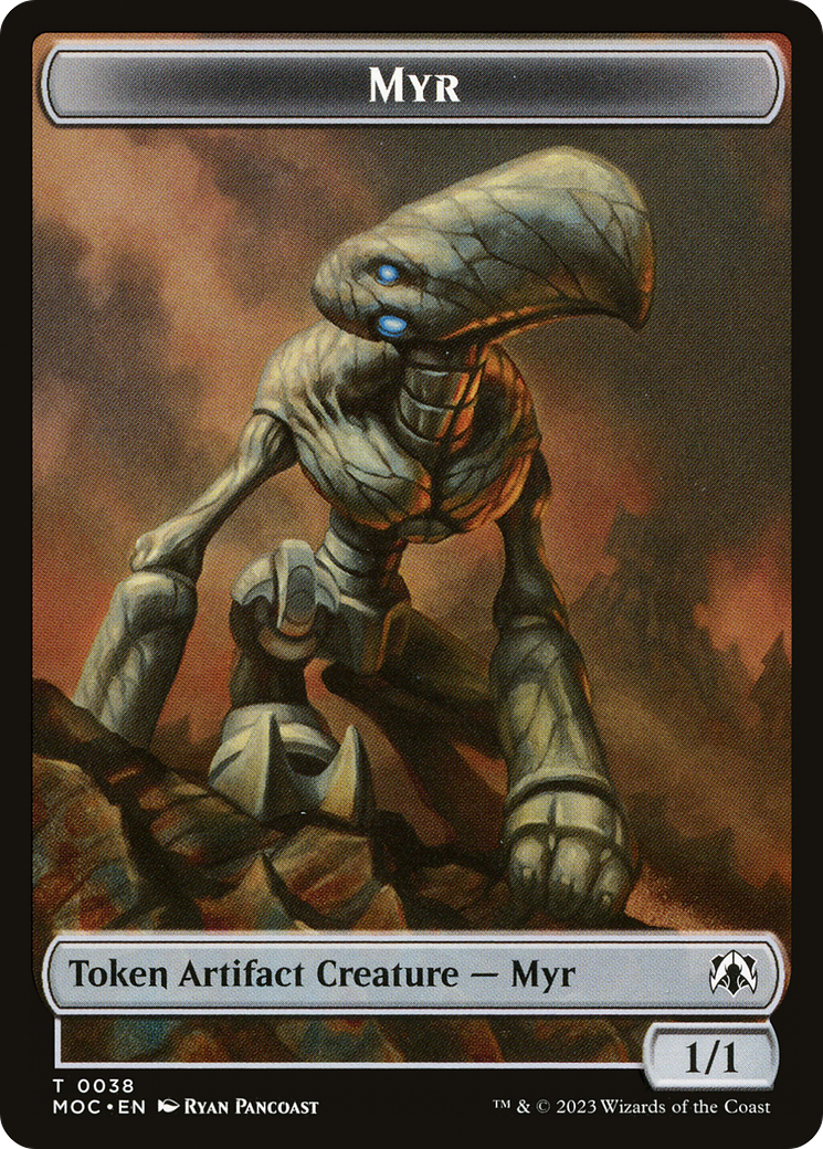 Myr (TMOC-038) - March of the Machine Commander Tokens - Premium MTG Single from Wizards of the Coast - Just $0! Shop now at Game Crave Tournament Store