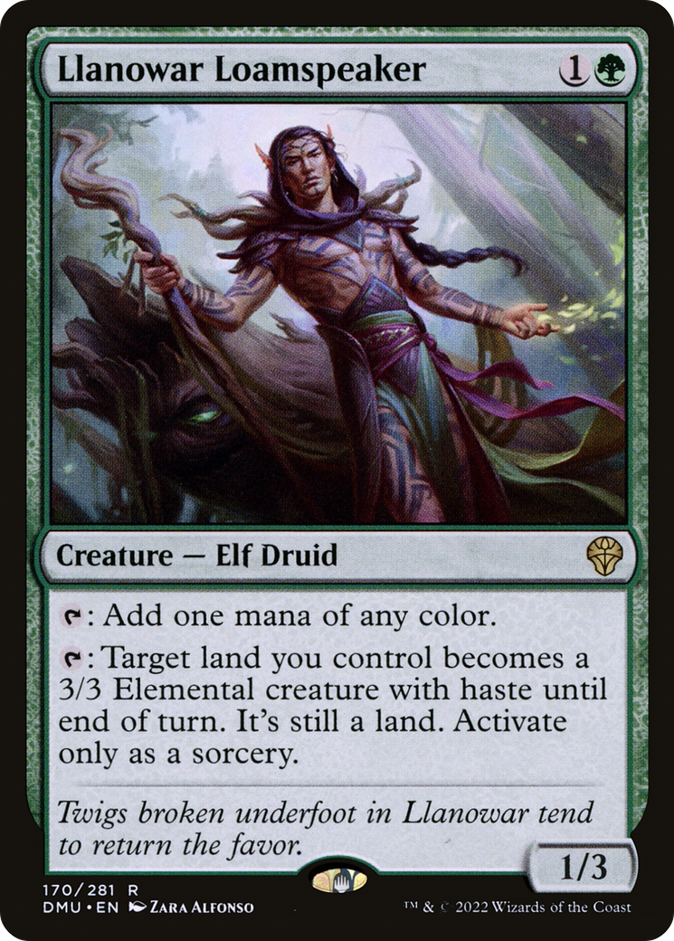 Llanowar Loamspeaker (DMU-170) - Dominaria United - Premium MTG Single from Wizards of the Coast - Just $0.08! Shop now at Game Crave Tournament Store
