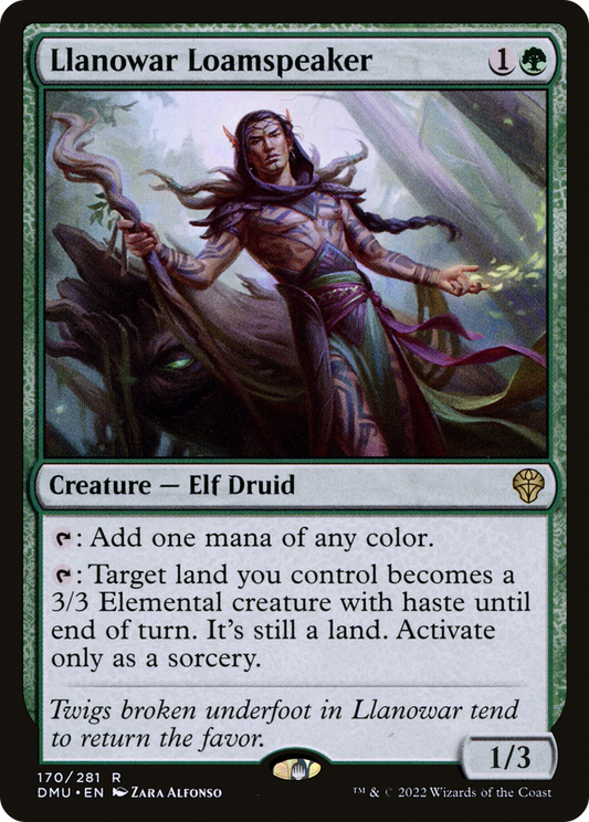 Llanowar Loamspeaker (DMU-170) - Dominaria United - Premium MTG Single from Wizards of the Coast - Just $0.08! Shop now at Game Crave Tournament Store