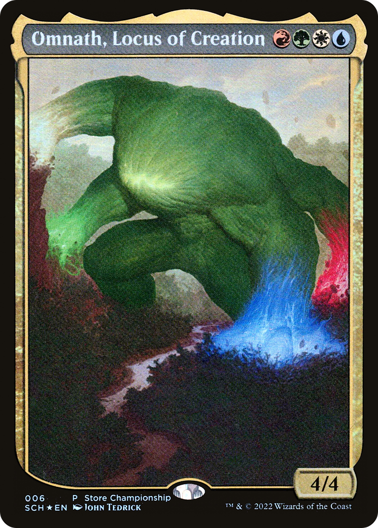 Omnath, Locus of Creation (SCH-006) - Store Championships - Premium MTG Single from Wizards of the Coast - Just $19.48! Shop now at Game Crave Tournament Store