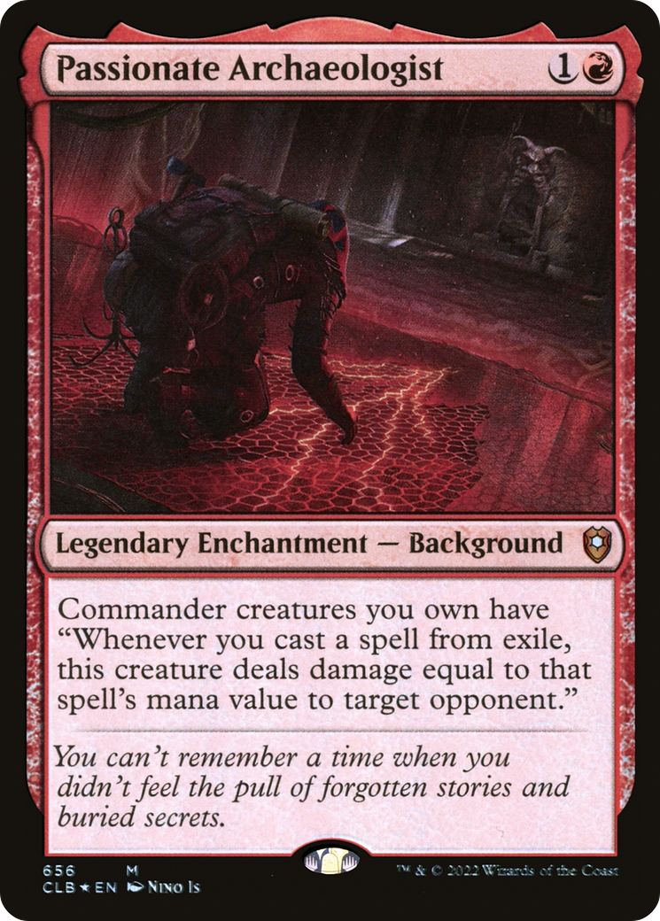 Passionate Archaeologist (CLB-656) - Commander Legends: Battle for Baldur's Gate Foil - Premium MTG Single from Wizards of the Coast - Just $11.93! Shop now at Game Crave Tournament Store