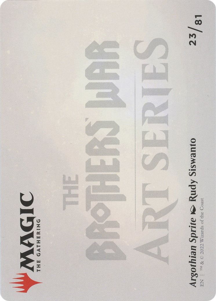 Argothian Sprite // Argothian Sprite (ABRO-023) - The Brothers' War Art Series (Borderless) - Premium MTG Single from Wizards of the Coast - Just $0! Shop now at Game Crave Tournament Store