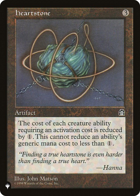 Heartstone (PLIST-1333) - The List - Premium MTG Single from Wizards of the Coast - Just $2.02! Shop now at Game Crave Tournament Store