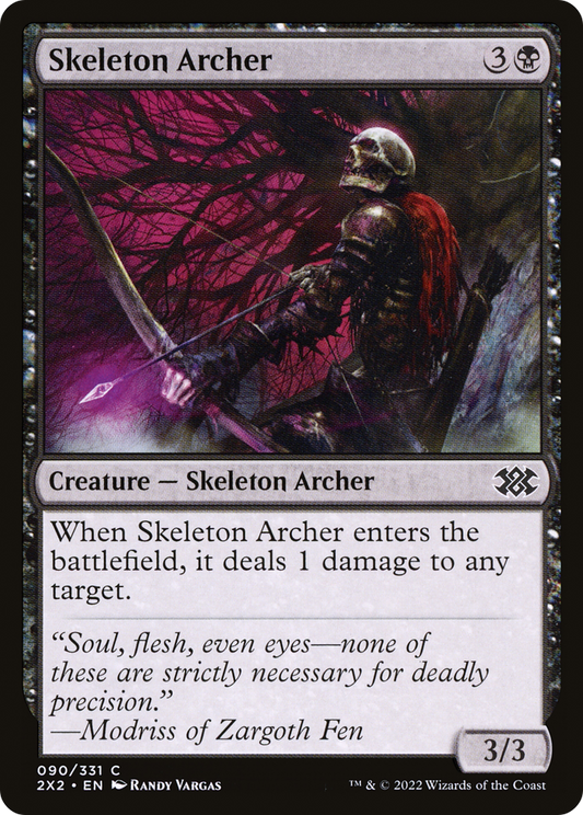 Skeleton Archer (2X2-090) - Double Masters 2022 Foil - Premium MTG Single from Wizards of the Coast - Just $0.25! Shop now at Game Crave Tournament Store