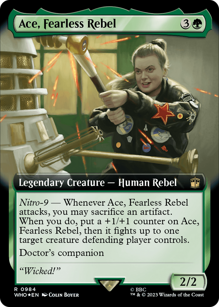 Ace, Fearless Rebel (WHO-984) - Doctor Who: (Extended Art) Foil - Premium MTG Single from Wizards of the Coast - Just $0.08! Shop now at Game Crave Tournament Store