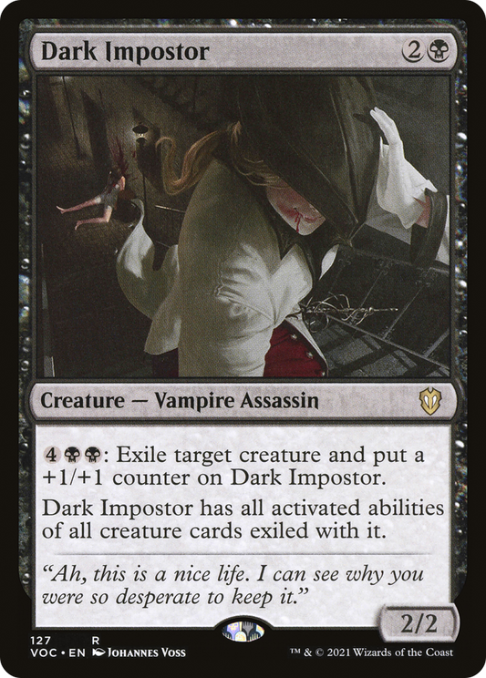 Dark Impostor (VOC-127) - Crimson Vow Commander - Premium MTG Single from Wizards of the Coast - Just $0.34! Shop now at Game Crave Tournament Store