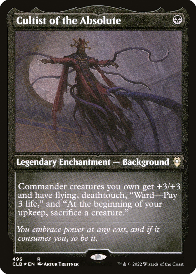 Cultist of the Absolute (CLB-495) - Commander Legends: Battle for Baldur's Gate Etched Foil - Premium MTG Single from Wizards of the Coast - Just $0.08! Shop now at Game Crave Tournament Store