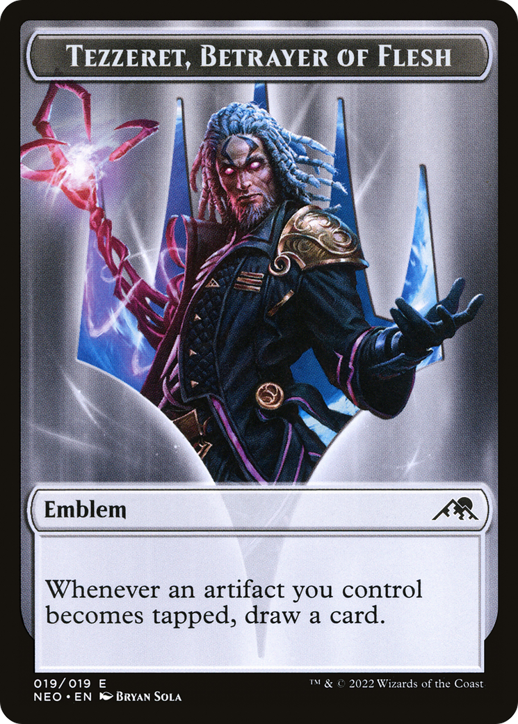 Tezzeret, Betrayer of Flesh Emblem (TNEO-019) - Kamigawa: Neon Dynasty Tokens - Premium MTG Single from Wizards of the Coast - Just $0! Shop now at Game Crave Tournament Store
