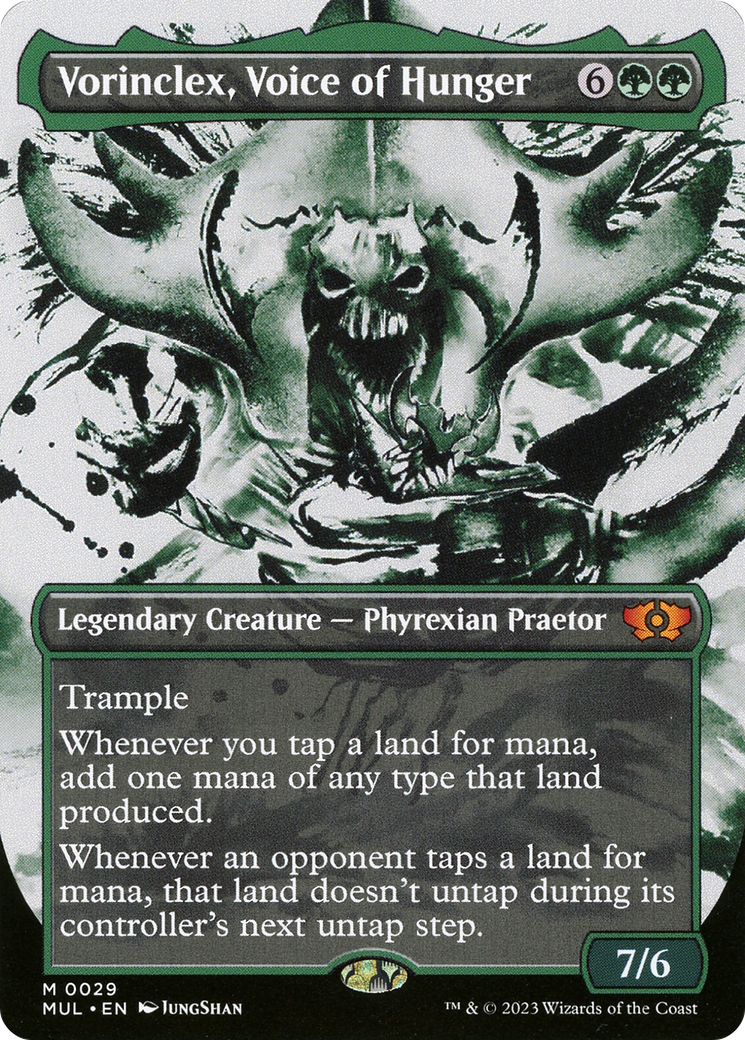 Vorinclex, Voice of Hunger (MUL-029) - Multiverse Legends: (Showcase) (Borderless) Foil - Premium MTG Single from Wizards of the Coast - Just $11.94! Shop now at Game Crave Tournament Store