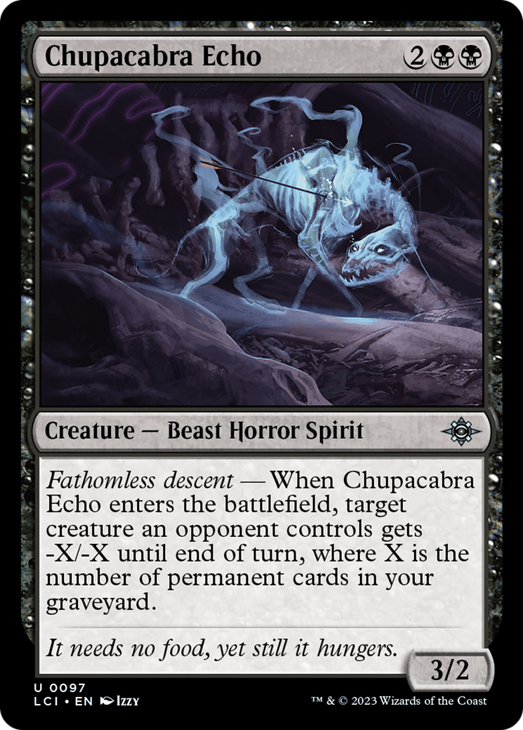 Chupacabra Echo (LCI-097) - The Lost Caverns of Ixalan Foil - Premium MTG Single from Wizards of the Coast - Just $0.08! Shop now at Game Crave Tournament Store