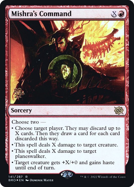 Mishra's Command (PBRO-141S) - The Brothers' War Promos Foil - Premium MTG Single from Wizards of the Coast - Just $0.12! Shop now at Game Crave Tournament Store