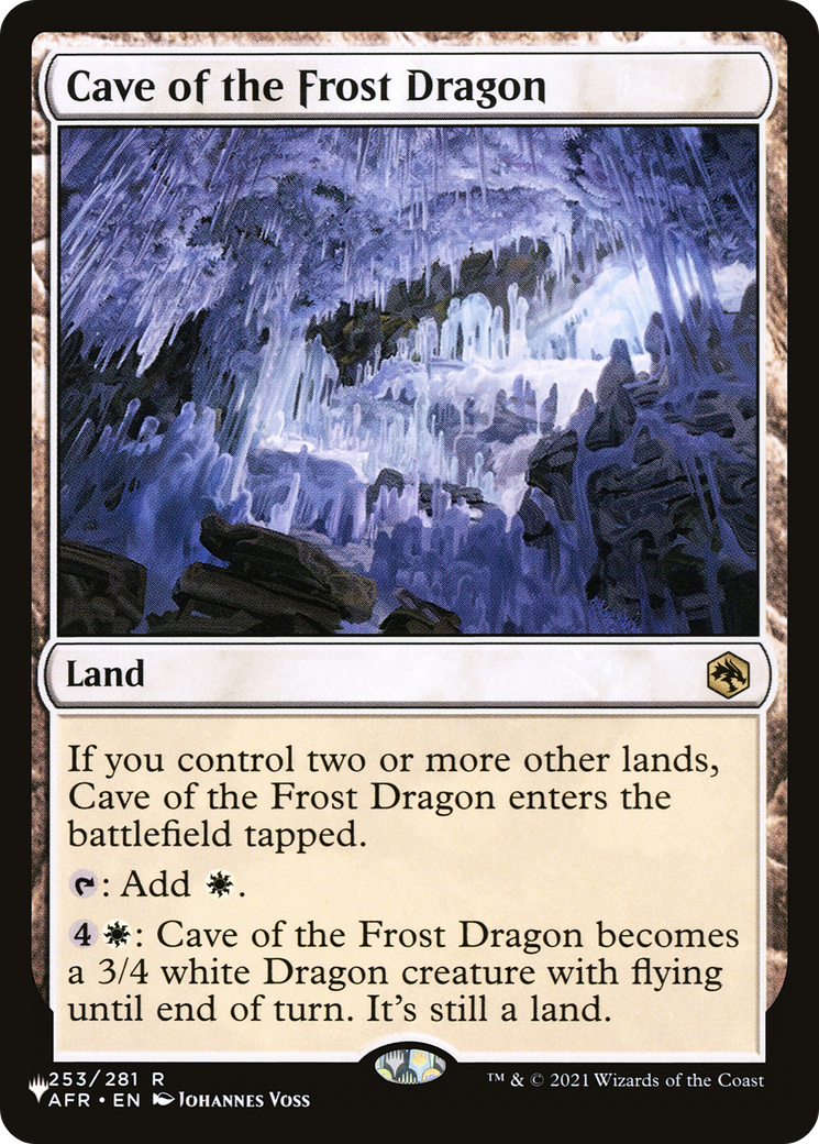 Cave of the Frost Dragon (PLIST-1335) - The List - Premium MTG Single from Wizards of the Coast - Just $0.08! Shop now at Game Crave Tournament Store