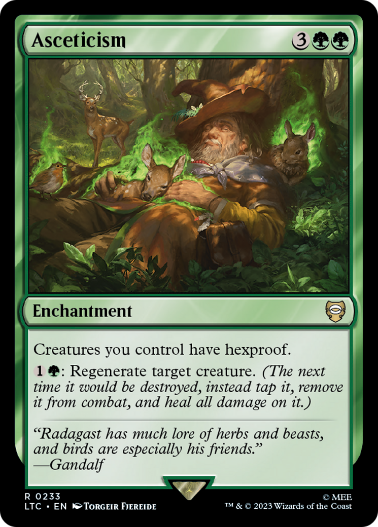 Asceticism (LTC-233) - Tales of Middle-earth Commander - Premium MTG Single from Wizards of the Coast - Just $0.80! Shop now at Game Crave Tournament Store