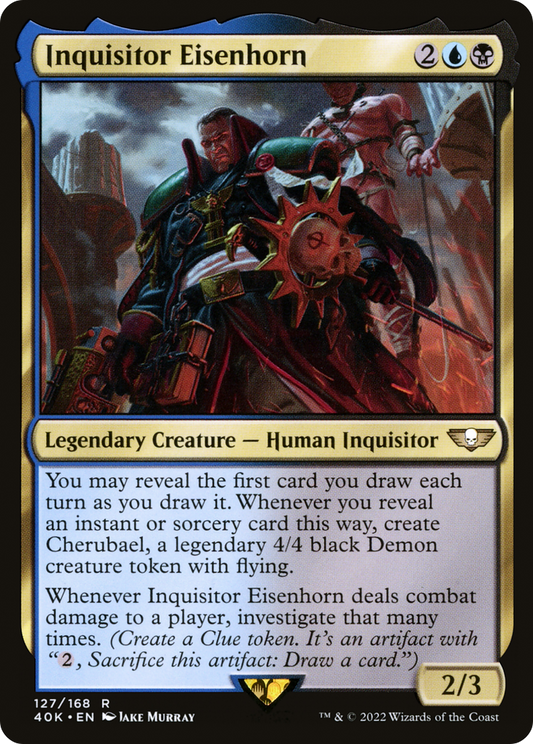 Inquisitor Eisenhorn (40K-127) - Warhammer 40,000 Commander - Premium MTG Single from Wizards of the Coast - Just $0.25! Shop now at Game Crave Tournament Store