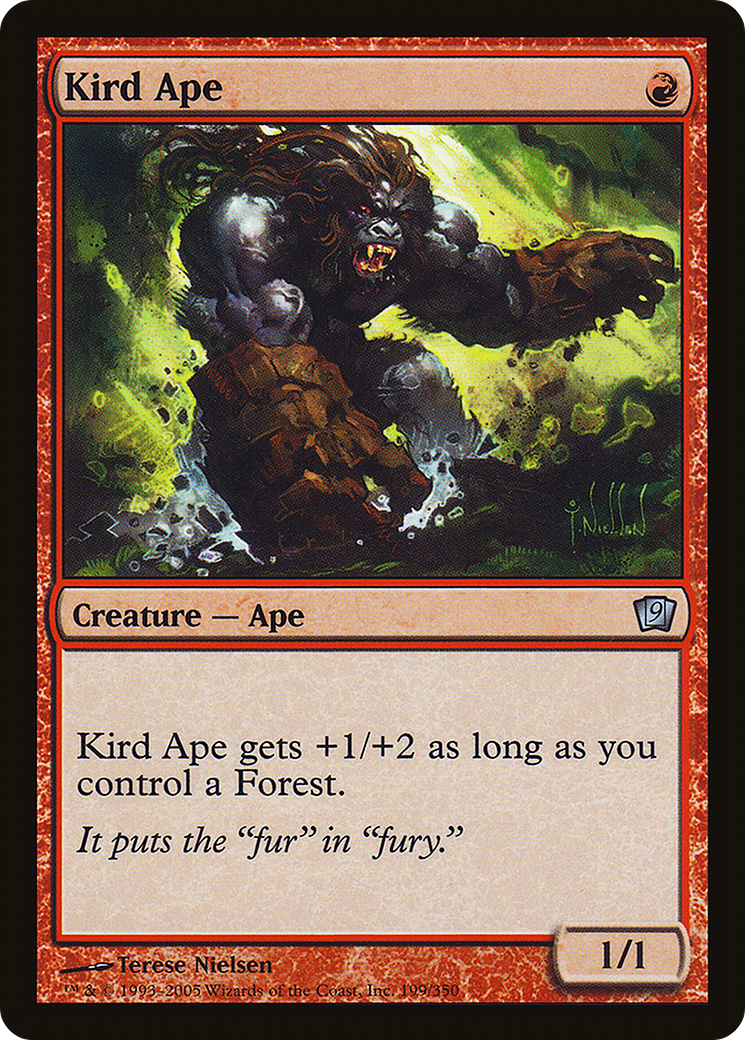 Kird Ape (9ED-199★) - Ninth Edition Foil - Premium MTG Single from Wizards of the Coast - Just $0.83! Shop now at Game Crave Tournament Store